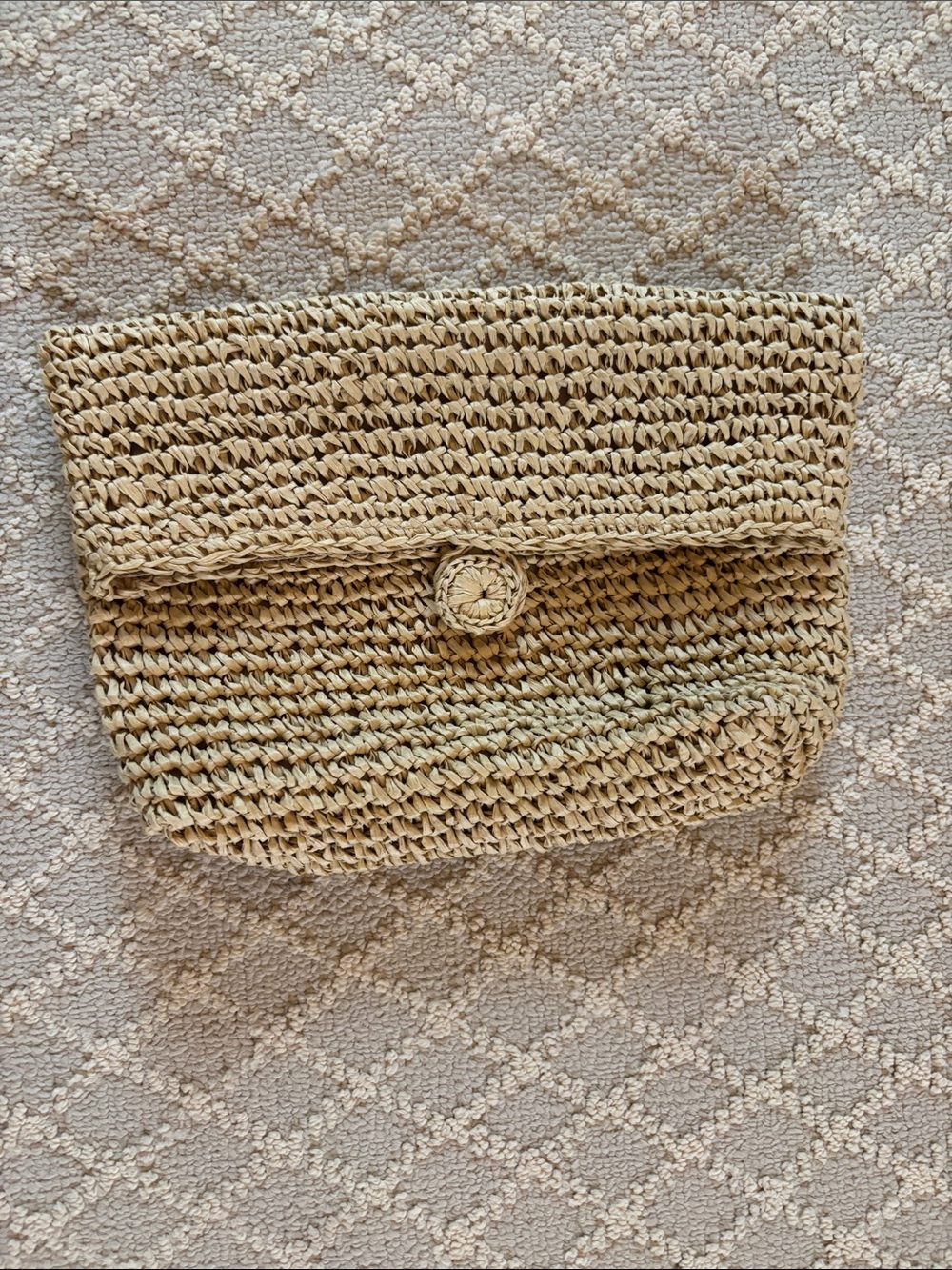 Old Navy Woven Straw Clutch Bag